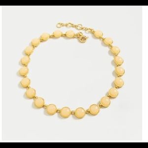 New J. Crew gumdrop necklace with honey brown stones. Comes with bag!